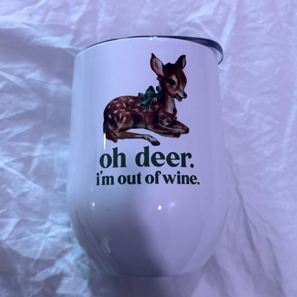 5 for $25! Oh Deer I’m Out of Wine Stainless Mug NWT brand new Francesca’s - Picture 1 of 4